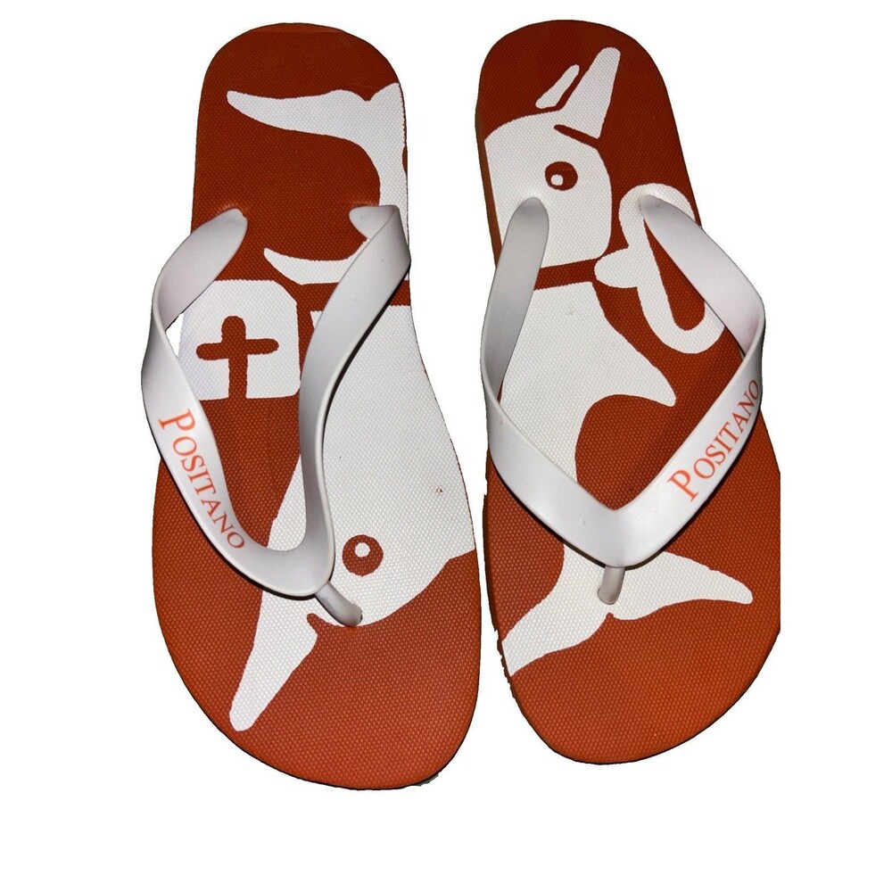 LaBottega Positano Basic Beach Flip Flops Women's Sz 9 New From Italy